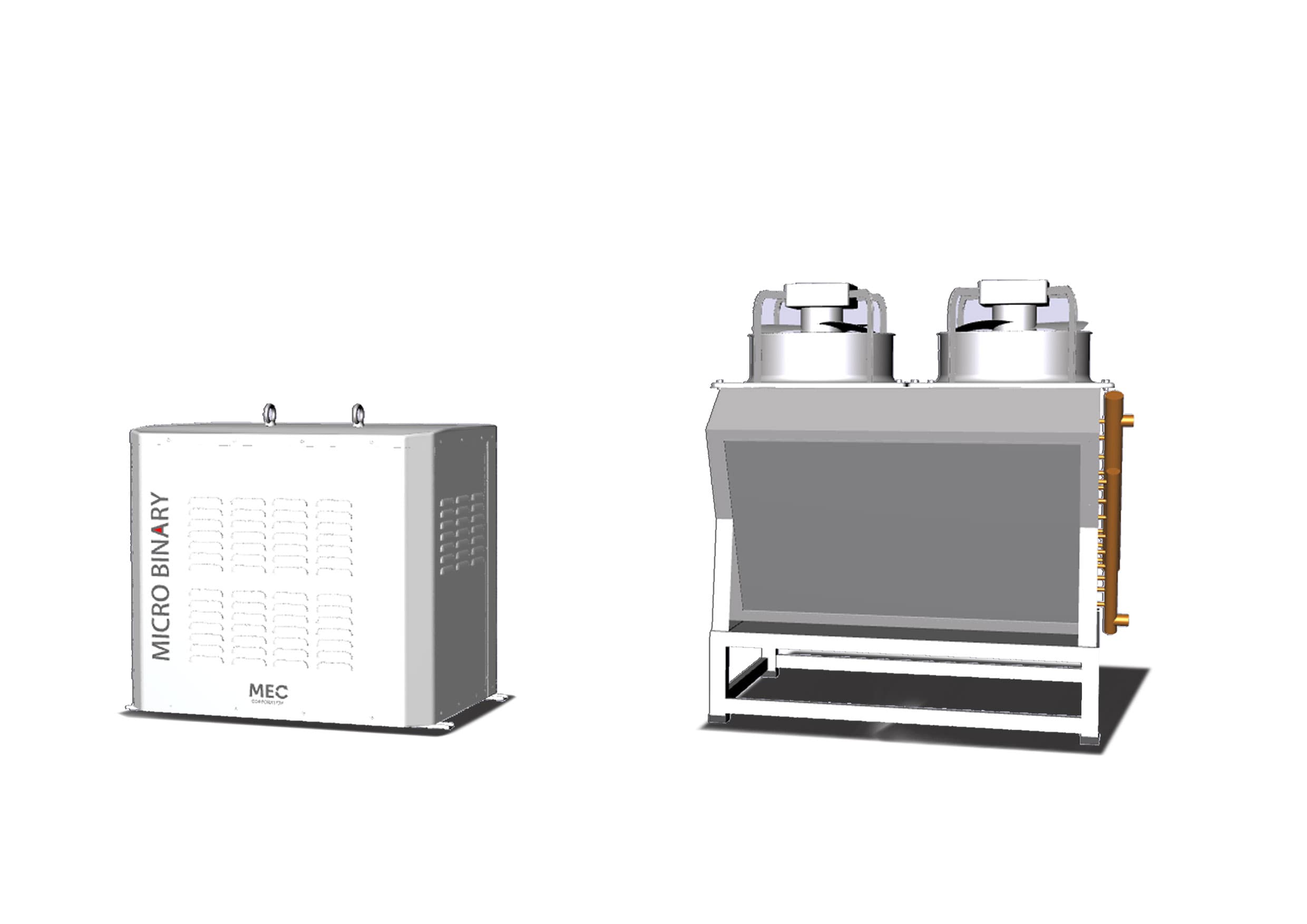 工場・温泉施設向けの定置型 2kW ORC 発電装置